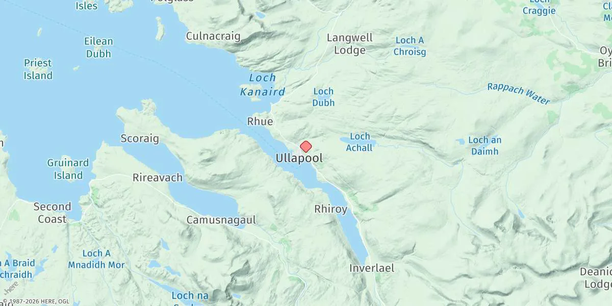 Map preview for Ullapool