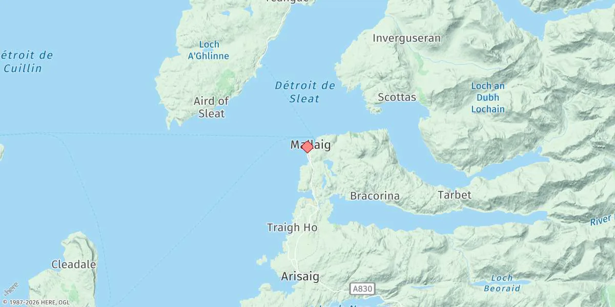 Map preview for Mallaig
