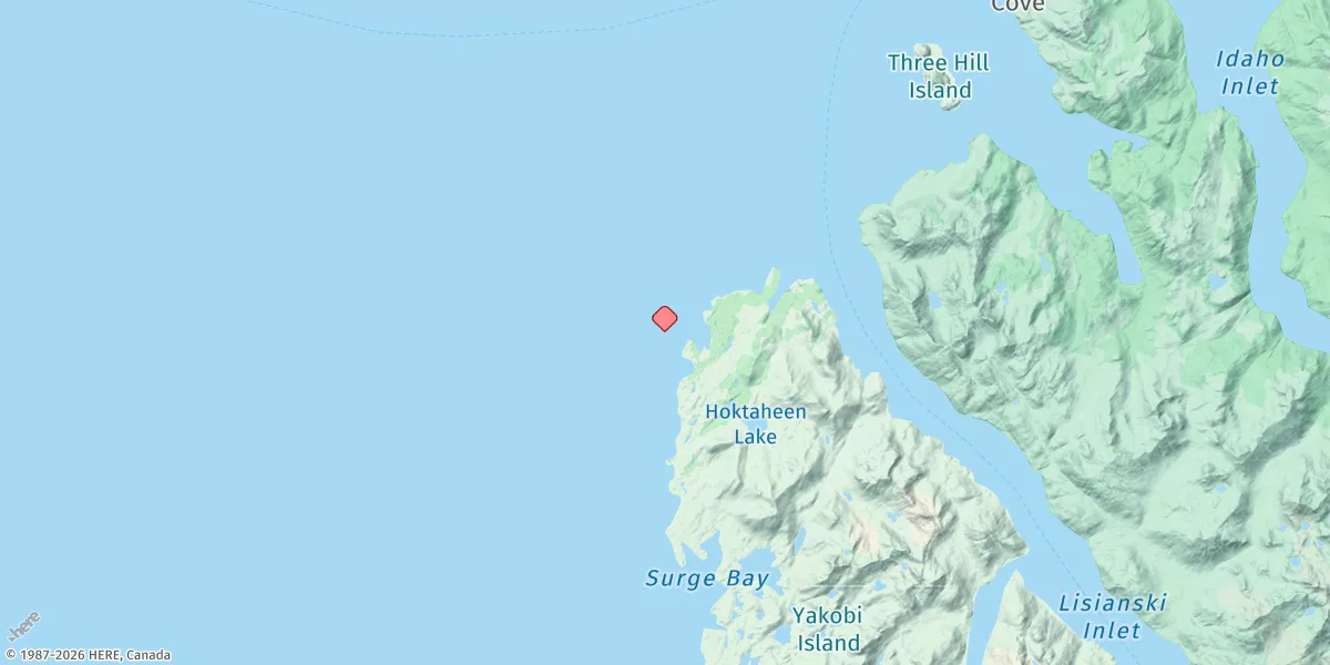 Map preview for Cape Bingham, Cross Sound, Alaska