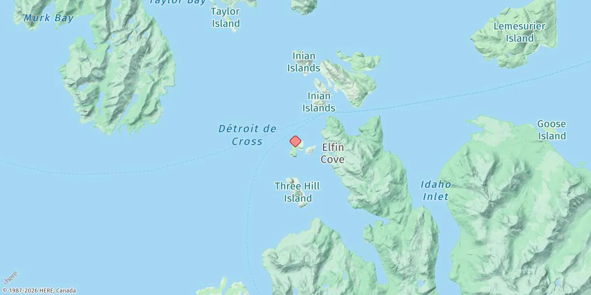 Map preview for Granite Cove, Cross Sound, Alaska