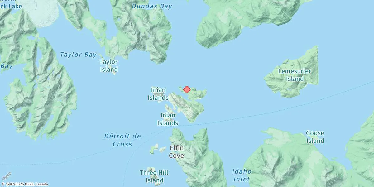 Map preview for Inian Cove, North Inian Pass