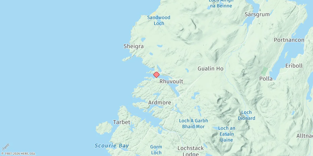 Map preview for Kinlochbervie