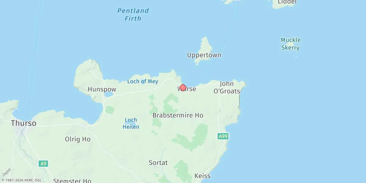 Map preview for Gills Bay