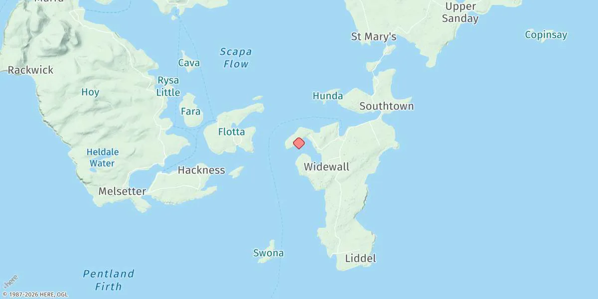 Map preview for Widewall Bay