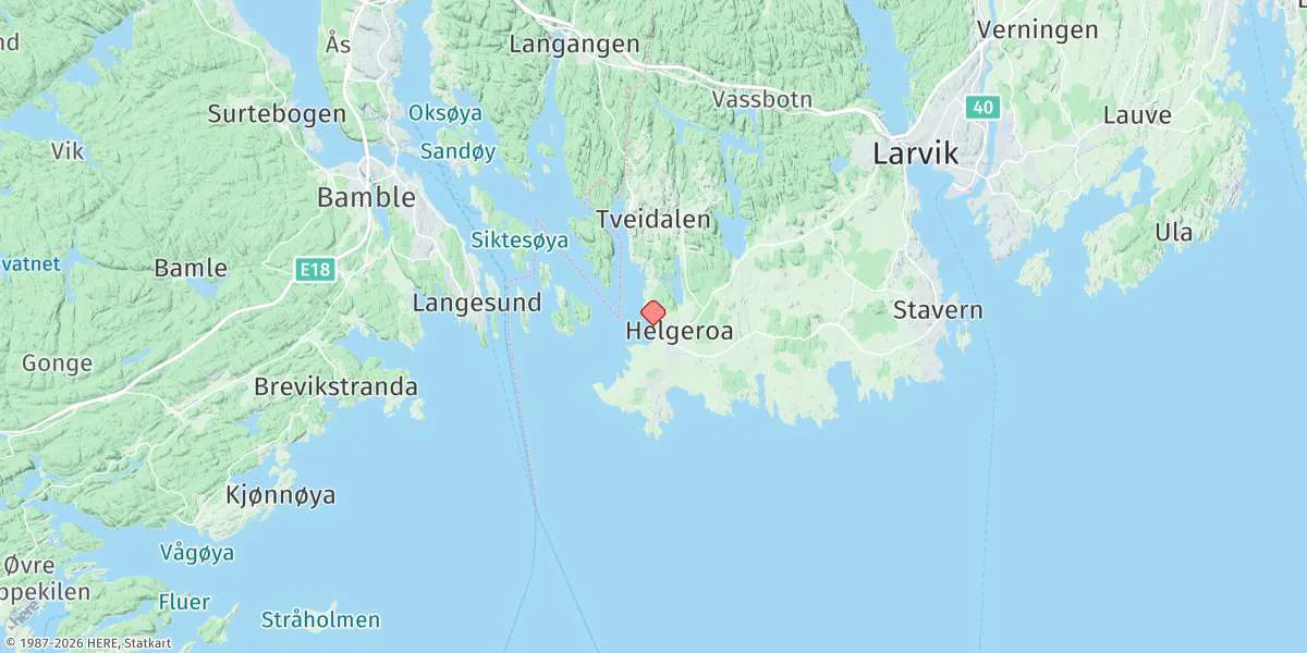 Map preview for Helgeroa