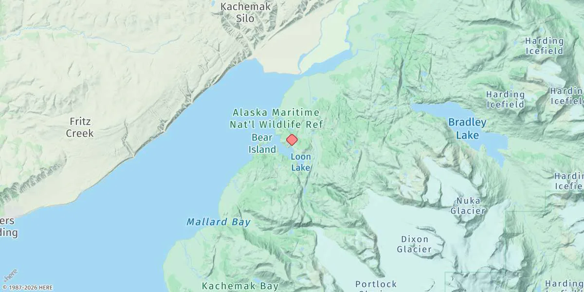 Map preview for Bear Cove, Kachemak Bay
