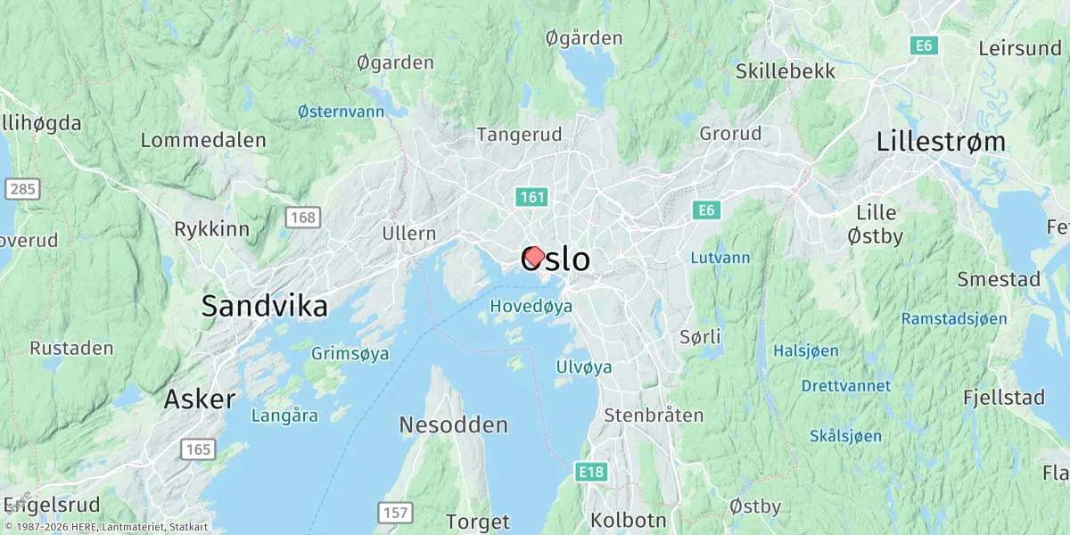 Map preview for Oslo