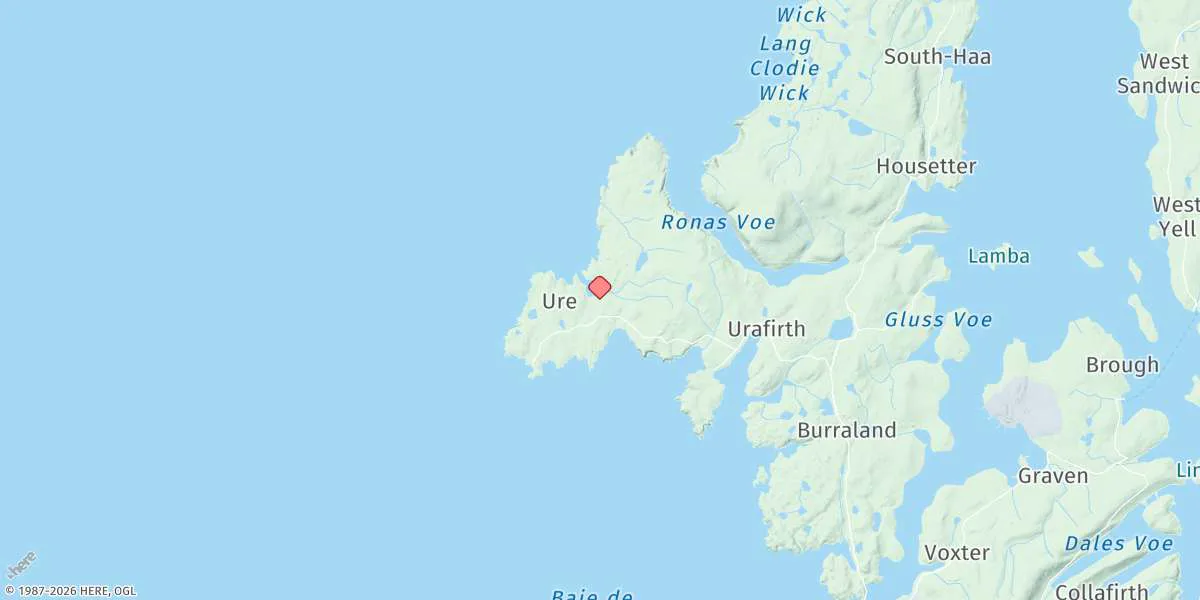 Map preview for Esha Ness (Hamna Voe)