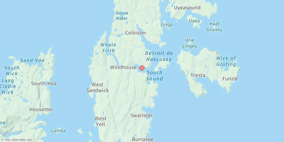 Map preview for Mid Yell