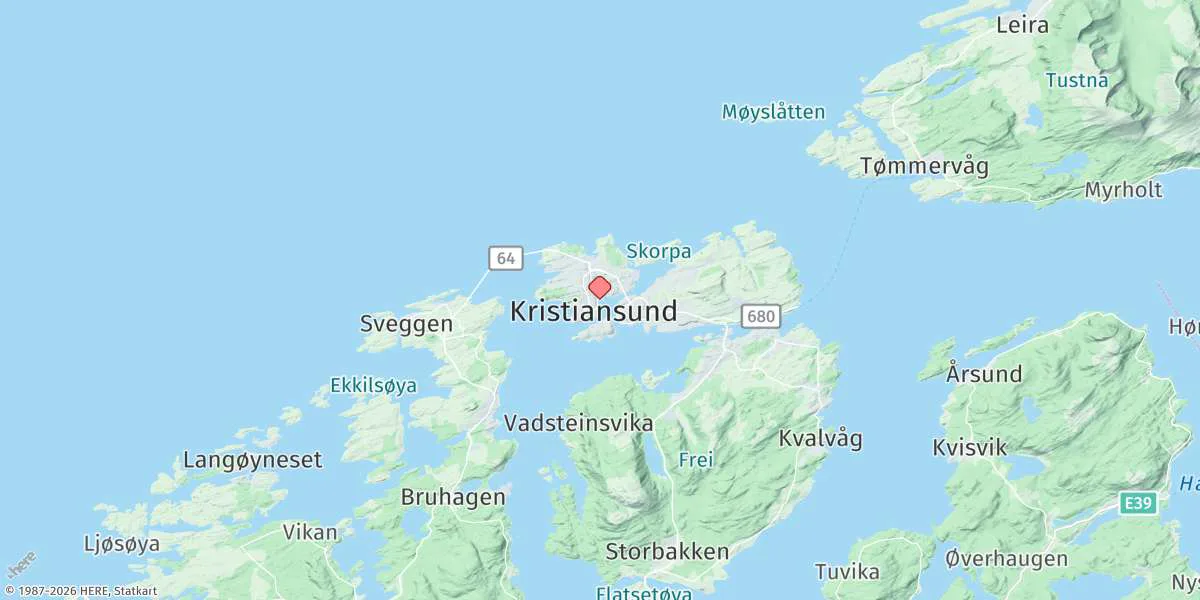 Map preview for Kristiansund