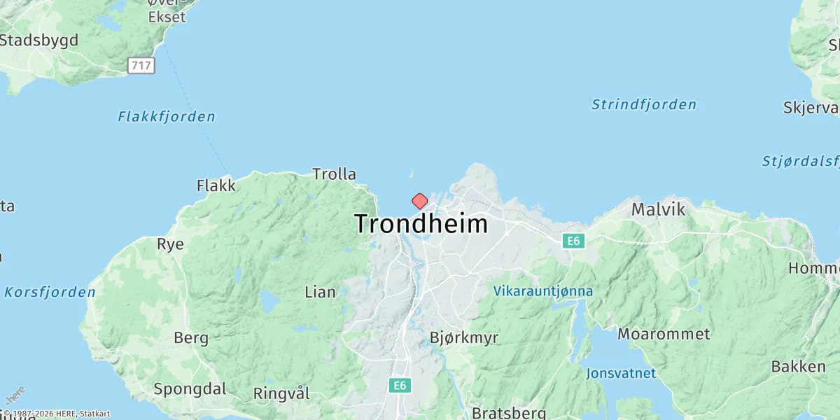 Map preview for Trondheim