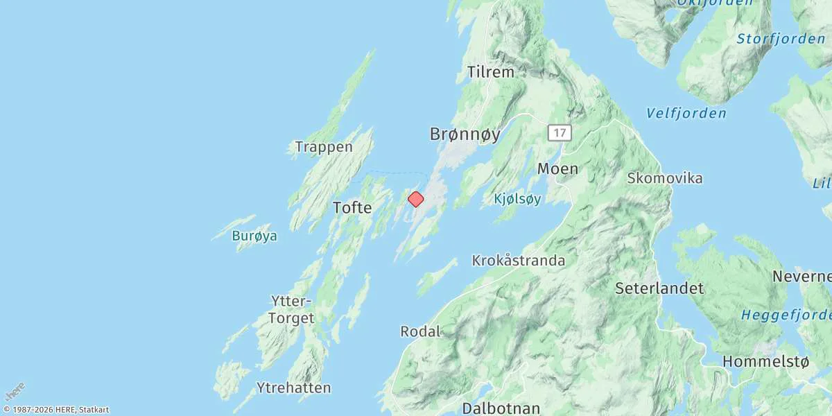 Map preview for Bronnoysund