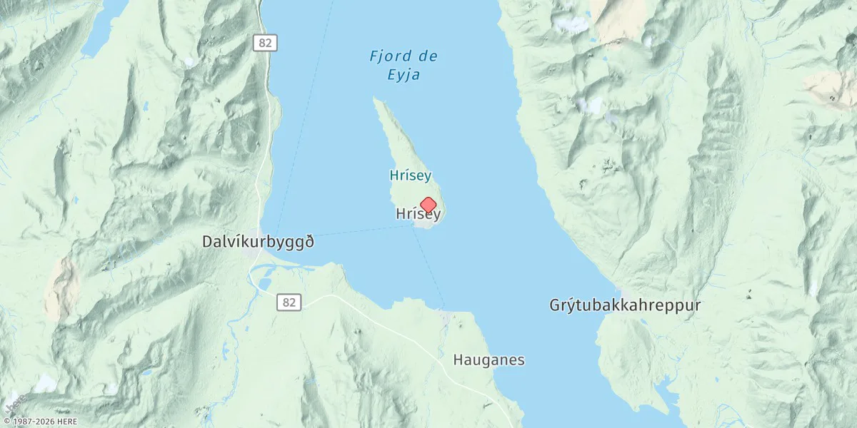 Map preview for Hrísey