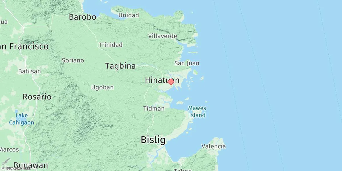 Map preview for Hinatuan