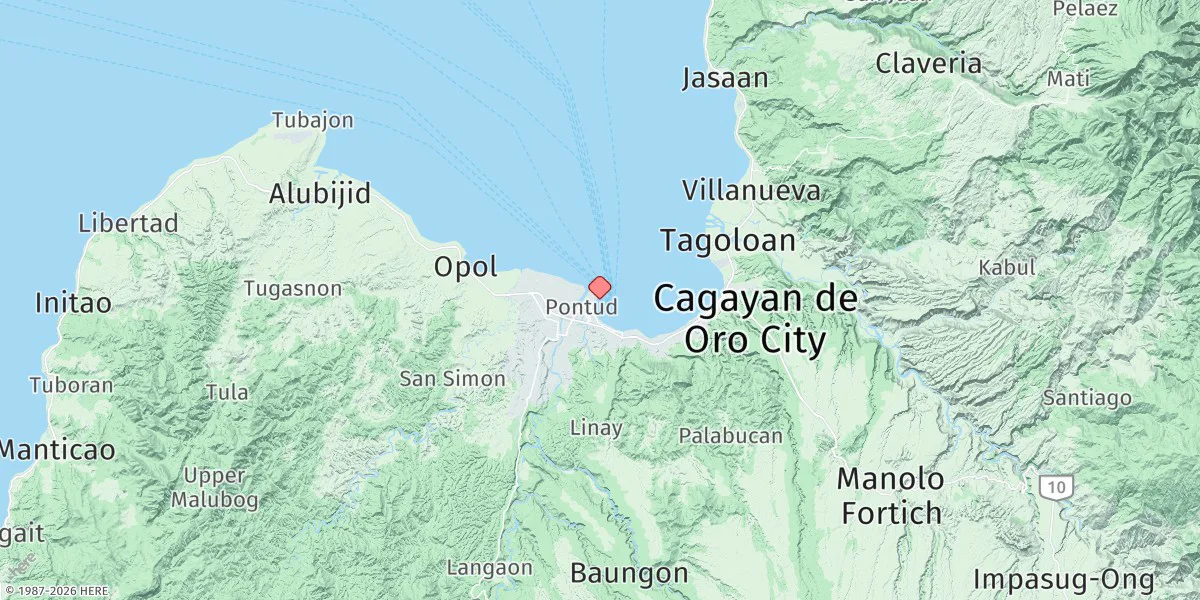 Map preview for Cagayan De Oro