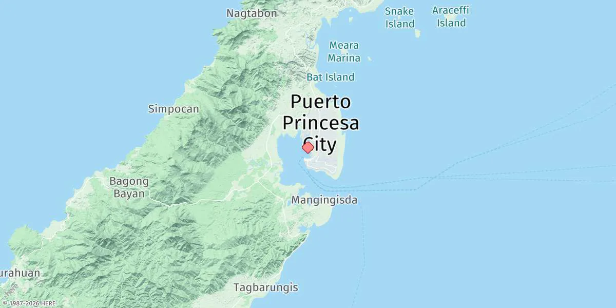 Map preview for Puerto Princesa