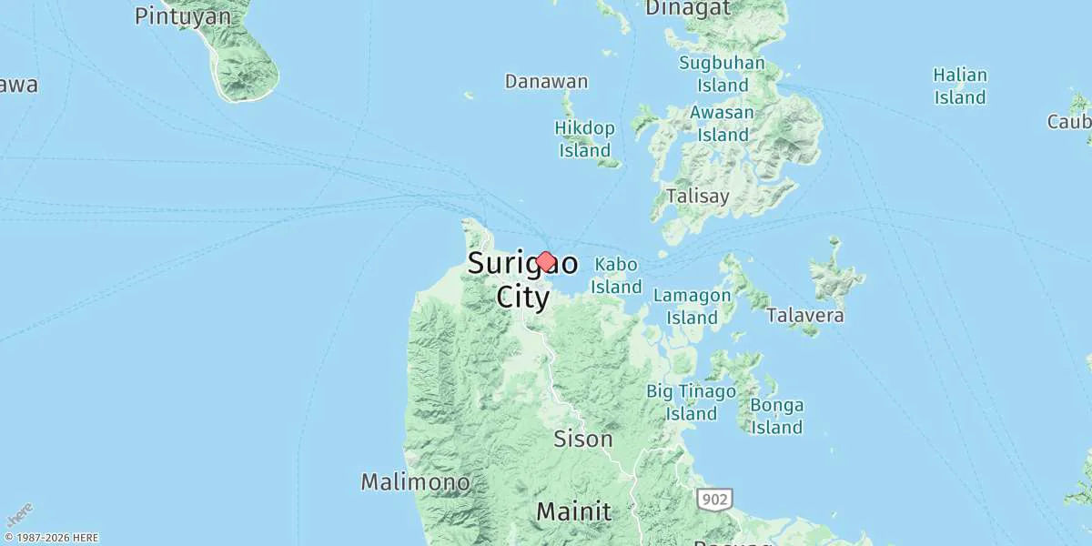 Map preview for Surigao