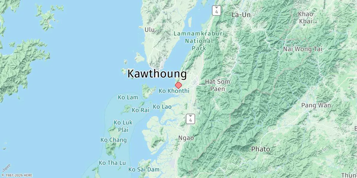Map preview for Pak Nam Ranong